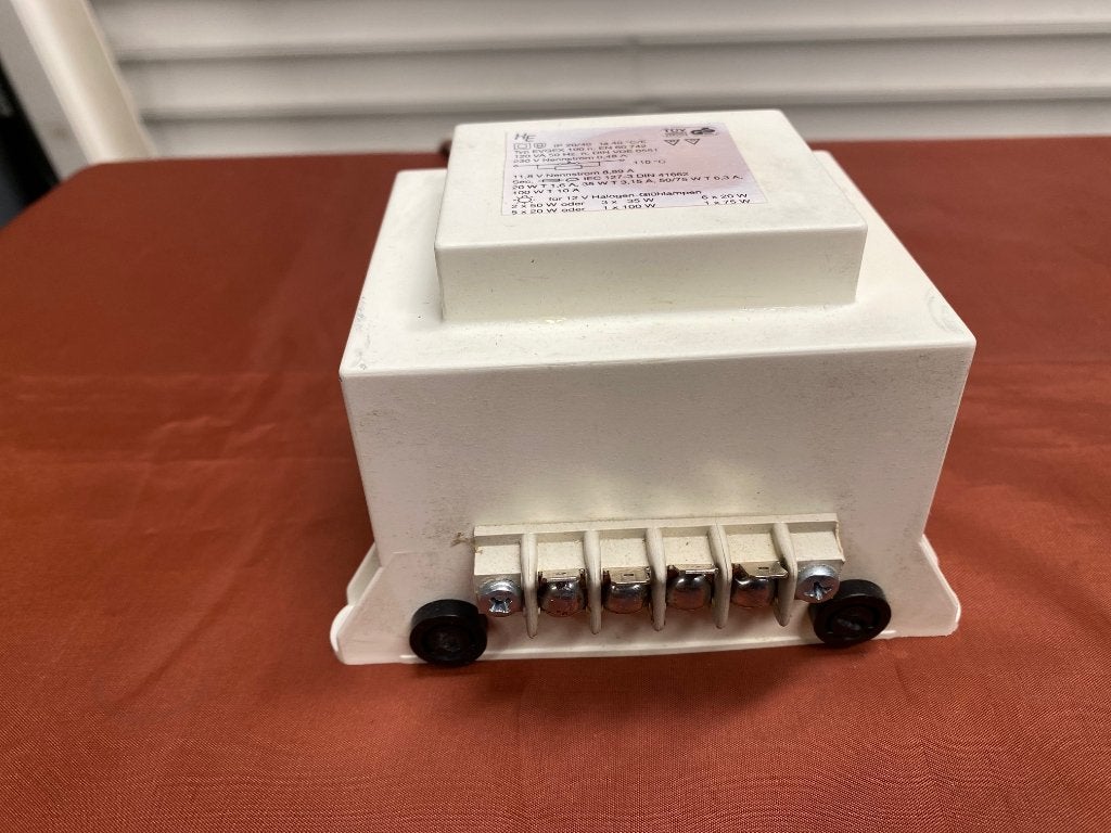 12 V halogeenlampen transformator HE Typ EVGEX 100, Ophalen