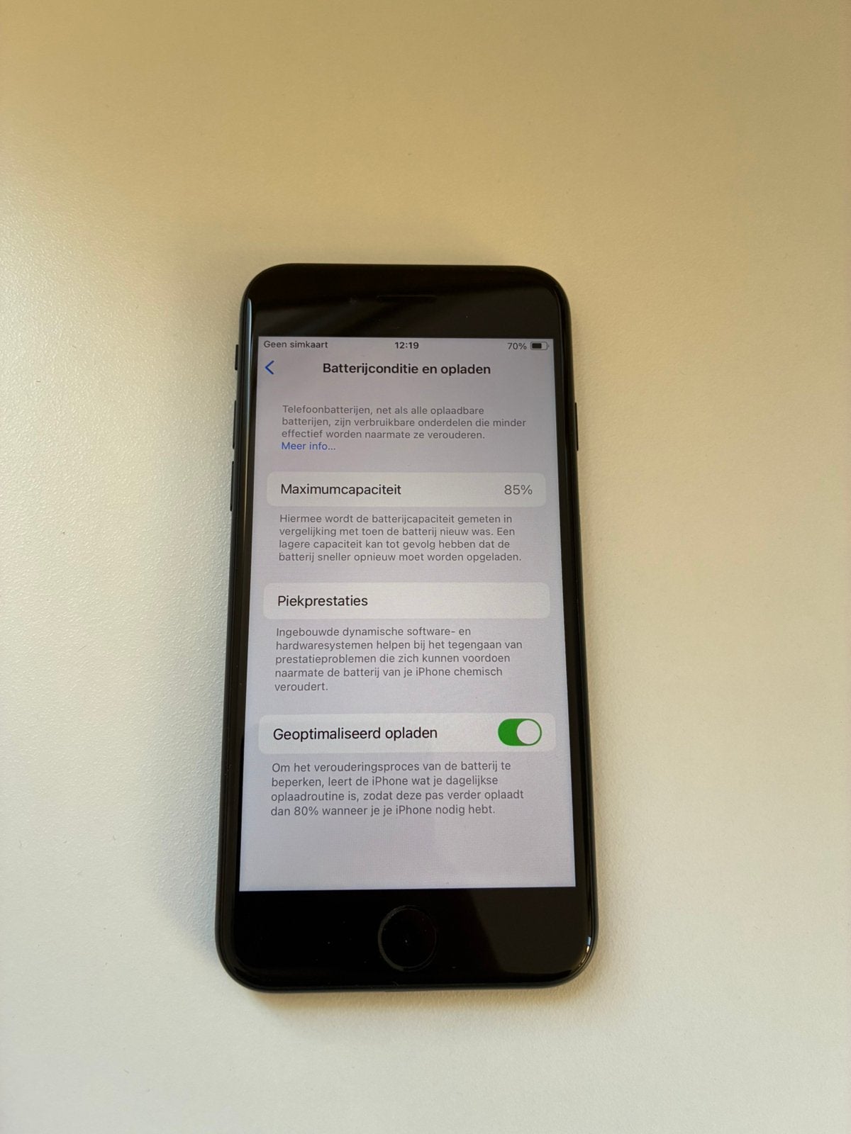 iPhone SE 2020 64gb 85% ZEER NETTE STAAT, Telecommunicatie, Mobiele telefoons | Apple iPhone, Ophalen, Zwart, Nieuw, 64 GB