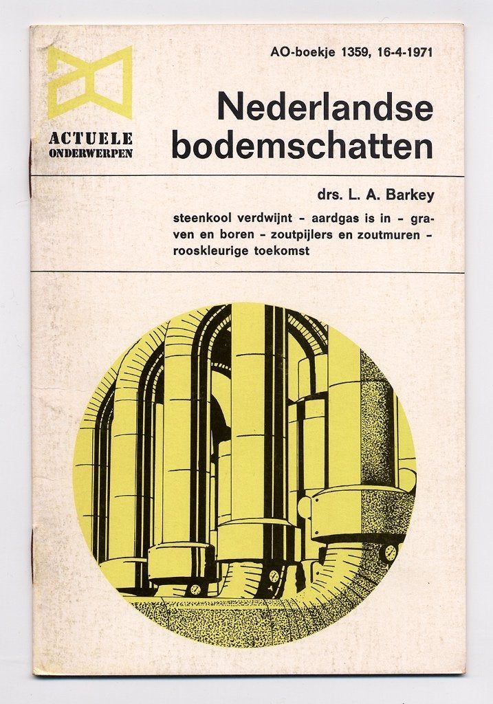 Ned. bodemschatten L.A. Barkey - Limburg mijnen Drenthe olie, 20e eeuw of later, Nieuw, Ophalen of Verzenden, Drs. L.A. Barkey