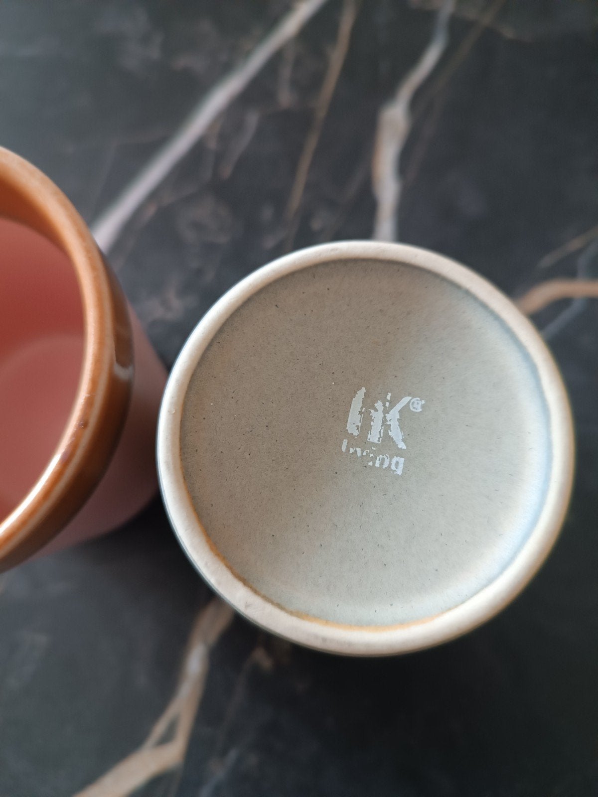 2 hk living koffiemokjes 70,s, Huis en Inrichting, Ophalen, Keramiek, Vintage, Mok