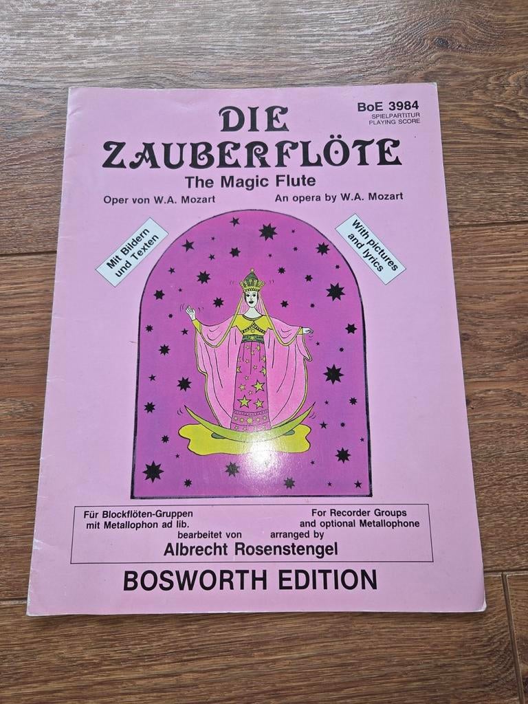 Die Zauberflöte - The Magic Flute  blokfluit bladmuziek, Ophalen of Verzenden, Artiest of Componist, Klassiek, Blokfluit