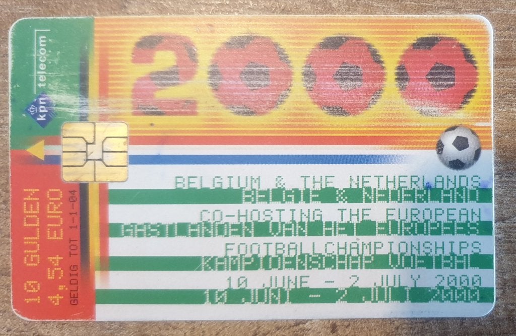 Telefoonkaart EK voetbal België en Nederland 2000, gebruikt., Ophalen of Verzenden, Nederland
