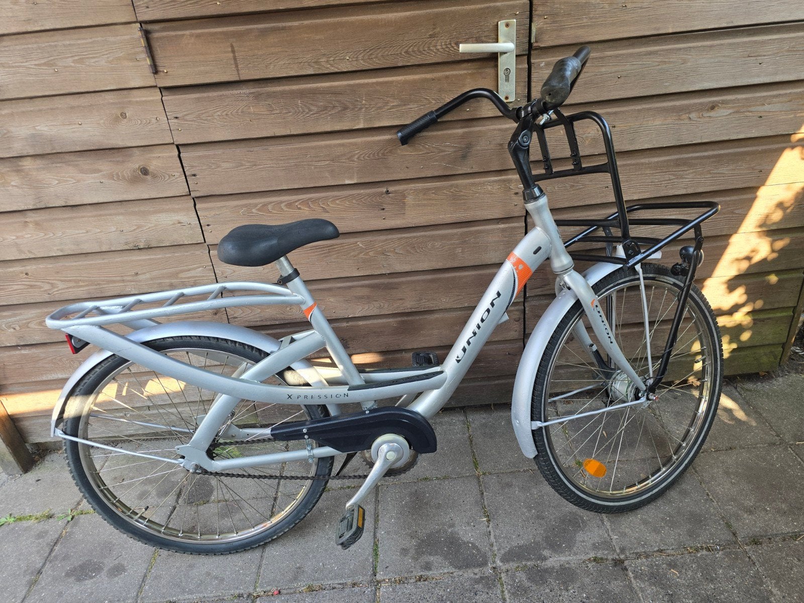 Union X-Pression Damesfiets met voordrager, Overige merken, Velgrem, Ophalen of Verzenden, 50 tot 53 cm