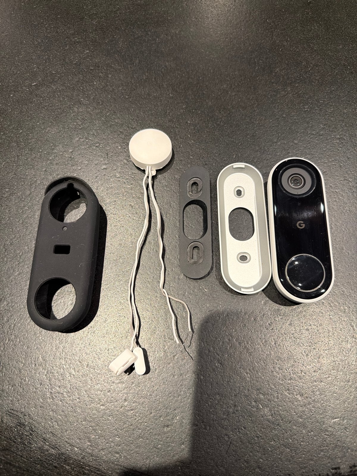 Google Nest Doorbell (bedraad) met accessoires, Ophalen of Verzenden, Ingebouwde camera, Gebruikt, Bedraad