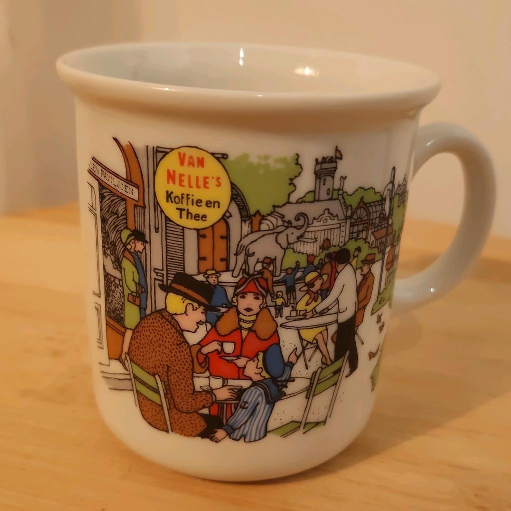 Mok, Van Nelle's koffie en thee. Kronester Bavaria. '83/84, Ophalen of Verzenden, Overige stijlen, Kop(pen) en/of Schotel(s)