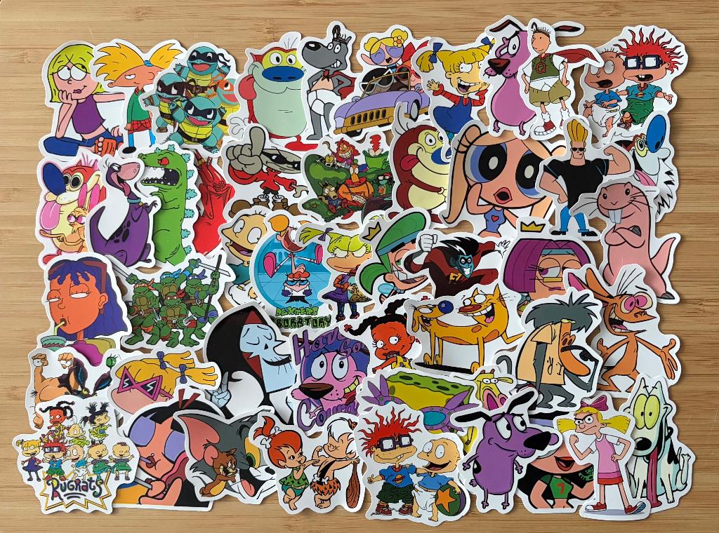 Jaren 90 tv programma's stickers, Verzenden, Nieuw, Meerdere stickers