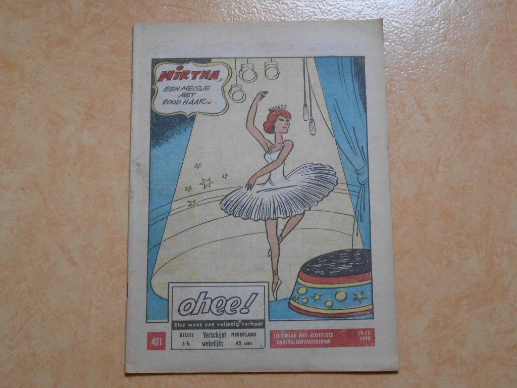 Ohee 401 Mirtha, een meisje met rood haar 1970., Boeken, Eén stripboek, Ophalen of Verzenden, Zo goed als nieuw