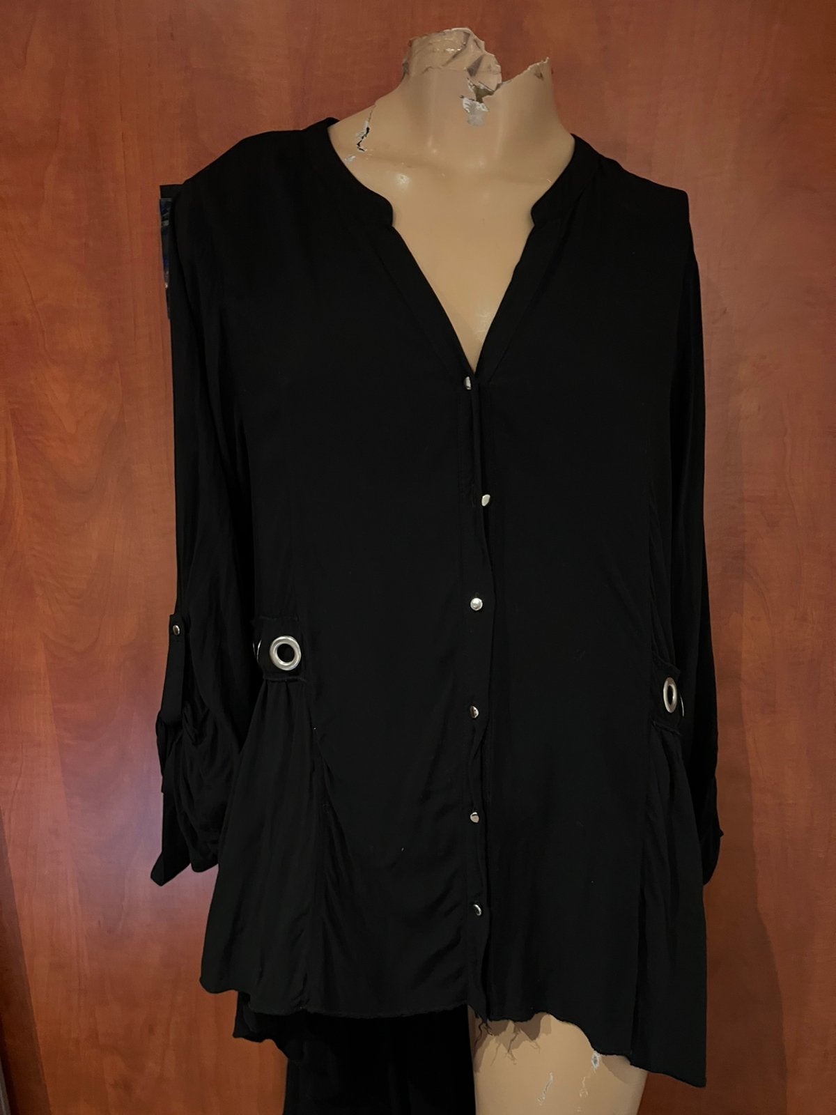 TREDY blouse maat L zgan, Ophalen of Verzenden, Zo goed als nieuw, Maat 42/44 (L), Zwart