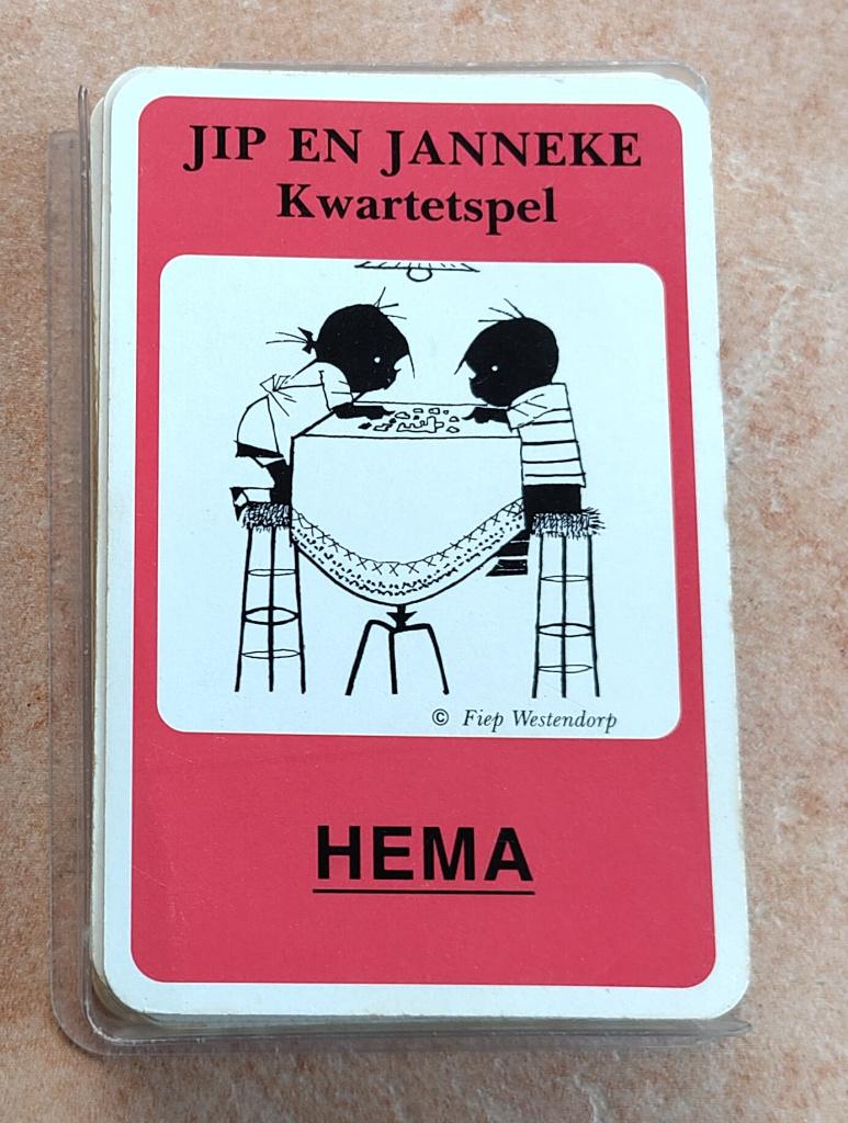 HVT = Kwartet Spel - Jip en Janneke, Hobby en Vrije tijd, Ophalen of Verzenden, Gebruikt