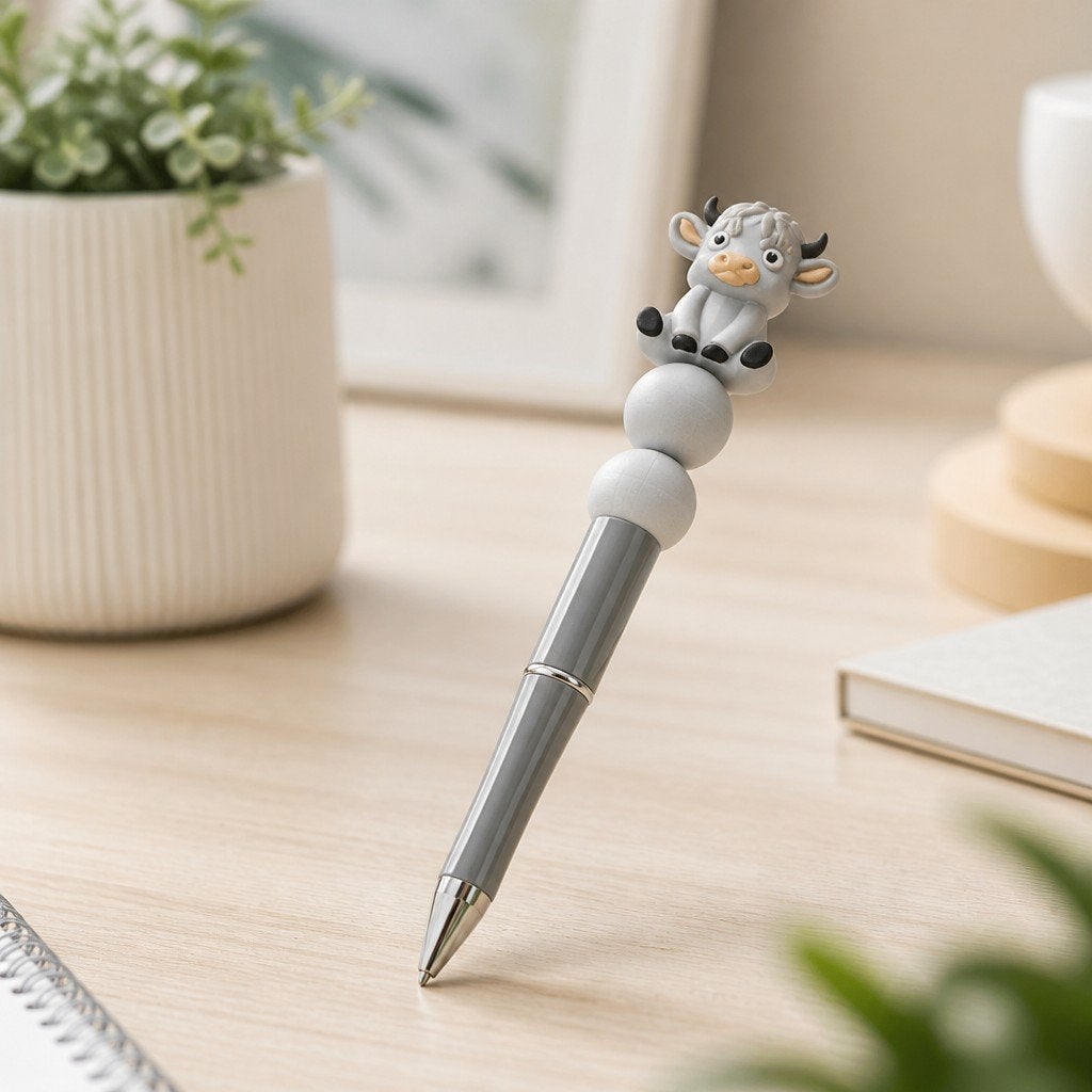 diy grijze pen met koe, Hobby en Vrije tijd, Handgemaakt, Overige typen, Dieren, Nieuw