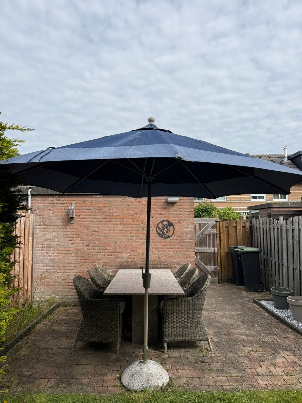 Tuinset, Tuin en Terras, Parasols, Ophalen of Verzenden, Zo goed als nieuw, Zweefparasol
