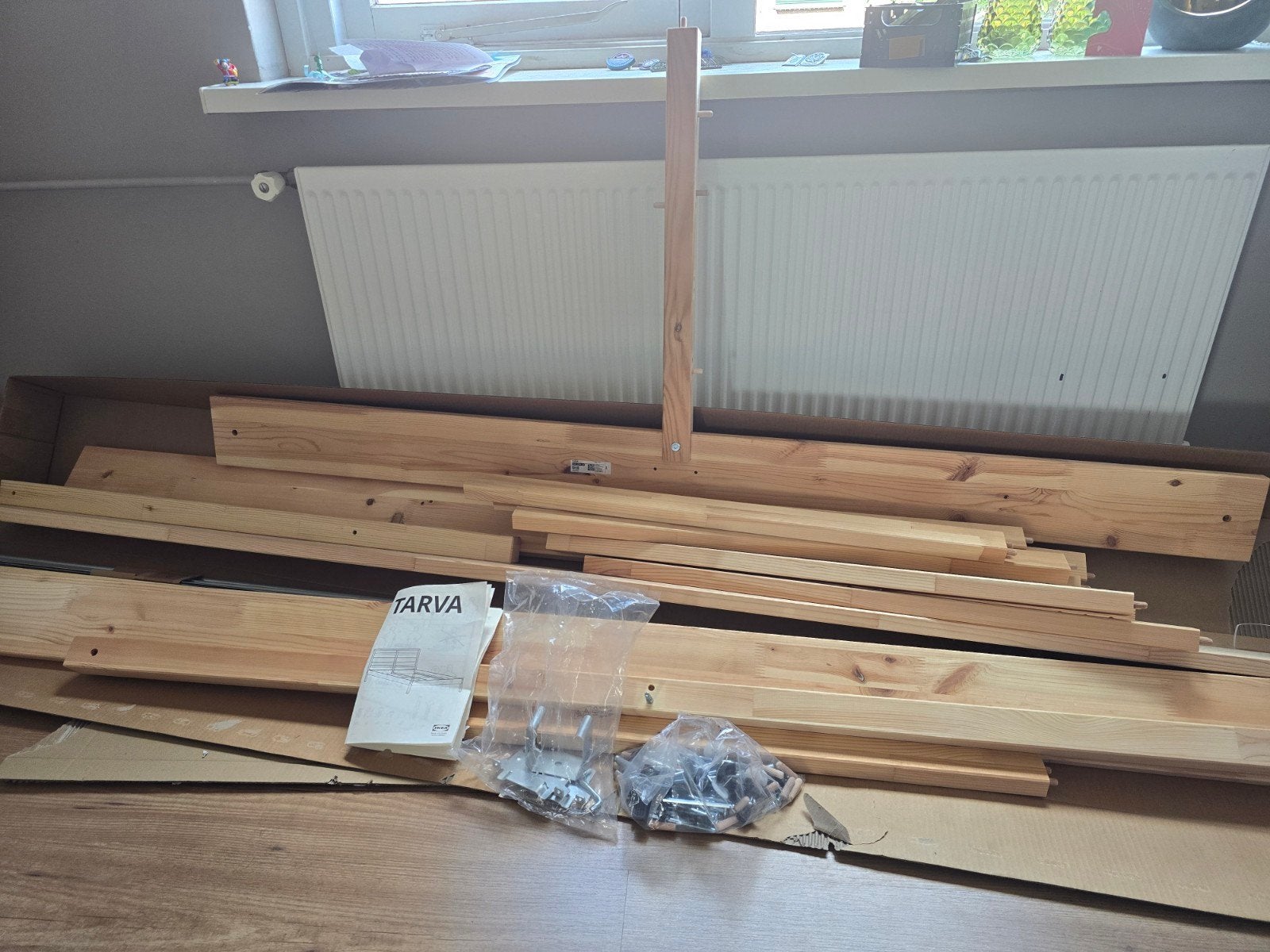 IKEA TARVA bedframe 160x200 cm ongebruikt, Huis en Inrichting, Slaapkamer | Bedden, Ophalen, Overige kleuren, Tweepersoons, Zo goed als nieuw