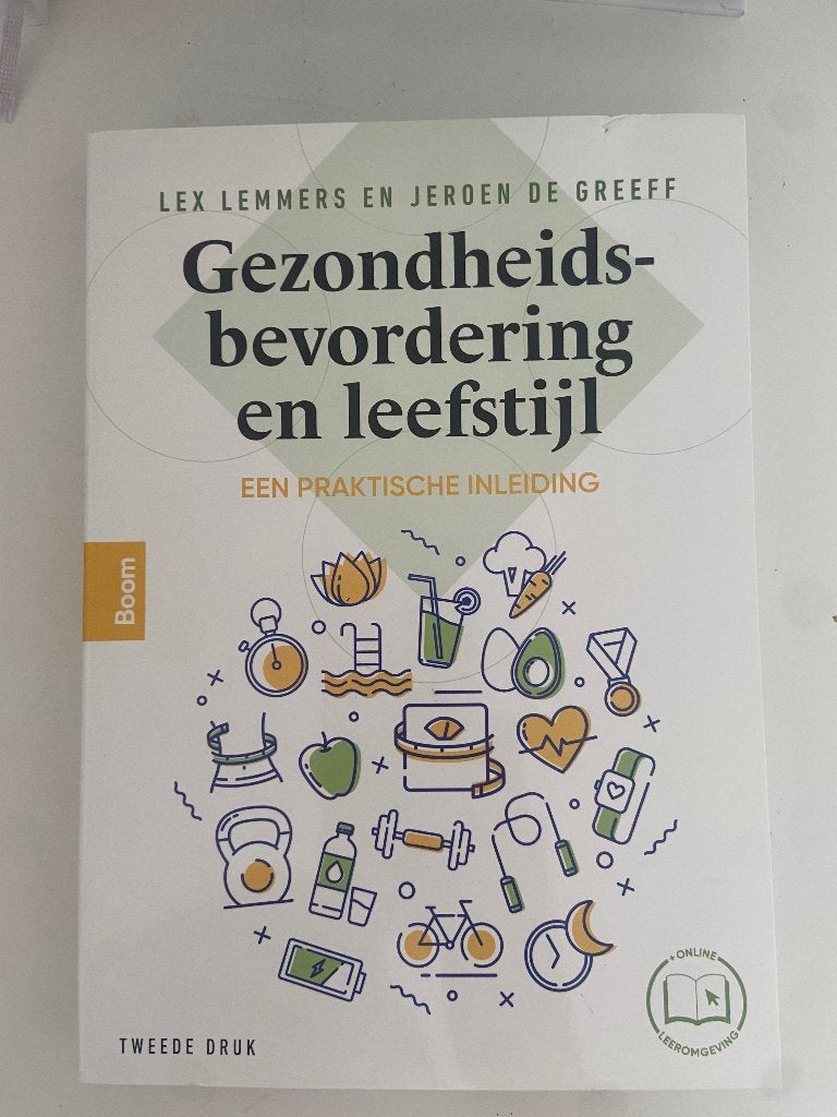 Gezondheidsbevordering en leefstijl, Boeken, Diverse auteurs, Zo goed als nieuw, Beta, HBO