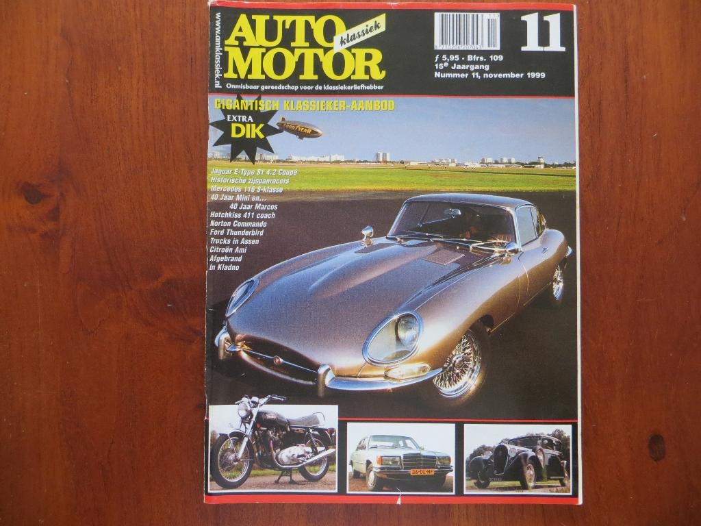 Auto Motor Klassiek 11 1999 40 jr Mini, Marcos, Ami, E-Type, Ophalen of Verzenden, Nieuw, Overige merken