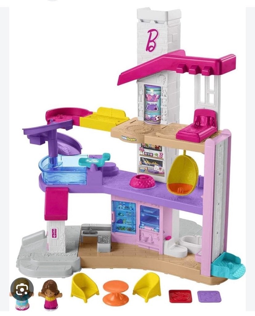 Little people Barbie huis, Ophalen, Gebruikt, Speelset, Met licht
