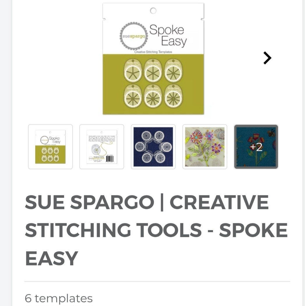 gezocht Sue Spargo Creative stitching tools-spoke easy, Ophalen of Verzenden, Patroon