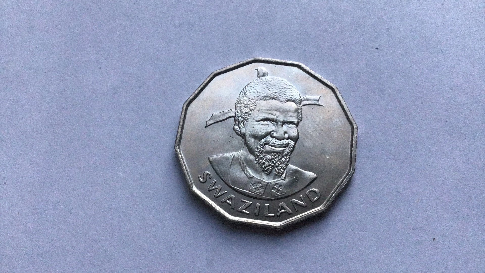 Swaziland mooie 50 cent 1981., Postzegels en Munten, Ophalen of Verzenden