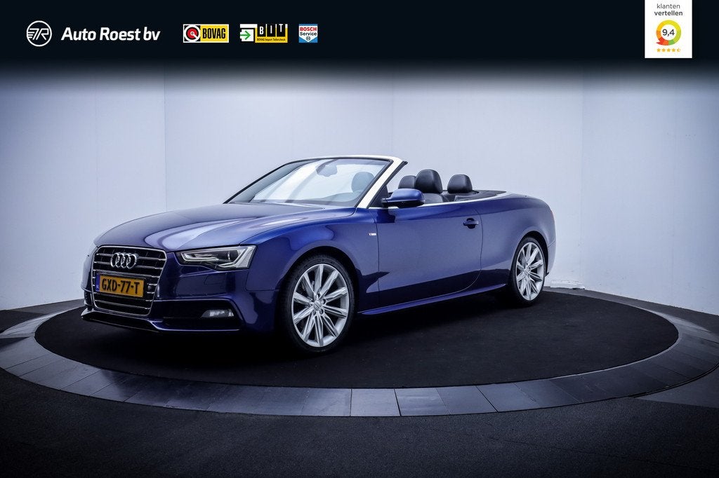 Audi A5 Cabriolet 1.8TFSI S-Tr. S-Line NAVI | LEER | SPORTST, Gebruikt, 4 cilinders, Cabriolet, Leder