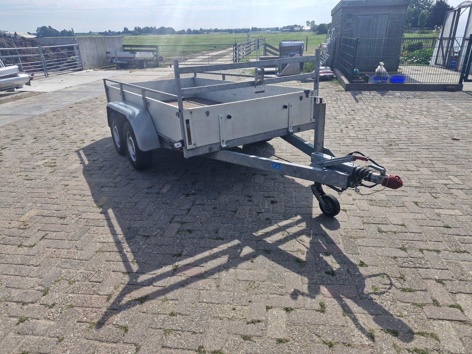 anssems tandemasser aanhangwagen aanhanger, Ophalen