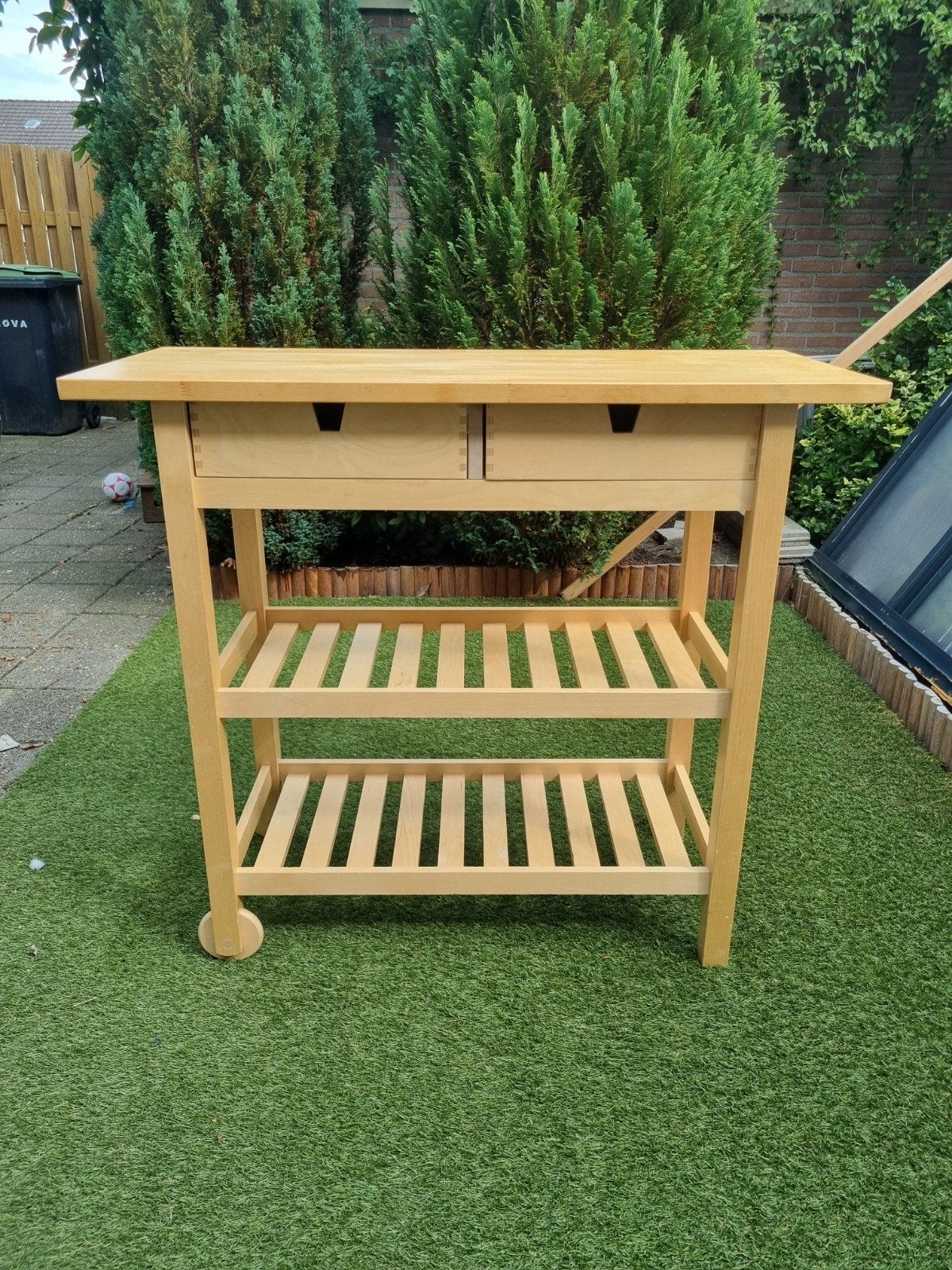 Ikea Houten Keukentrolley, Gebruikt, Hout, IKEA, Keukentrolley