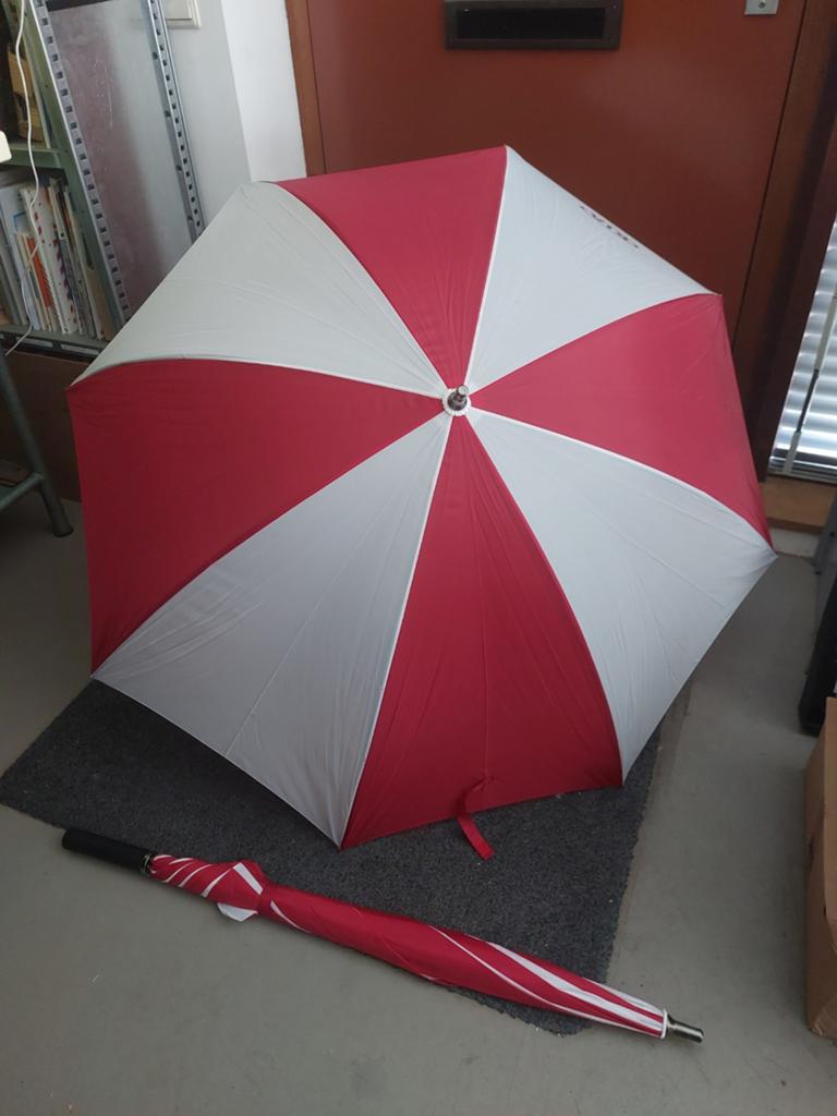 KIA Paraplu Rood/Wit - Grote Golfparaplu, Ophalen, Nieuw, Rood