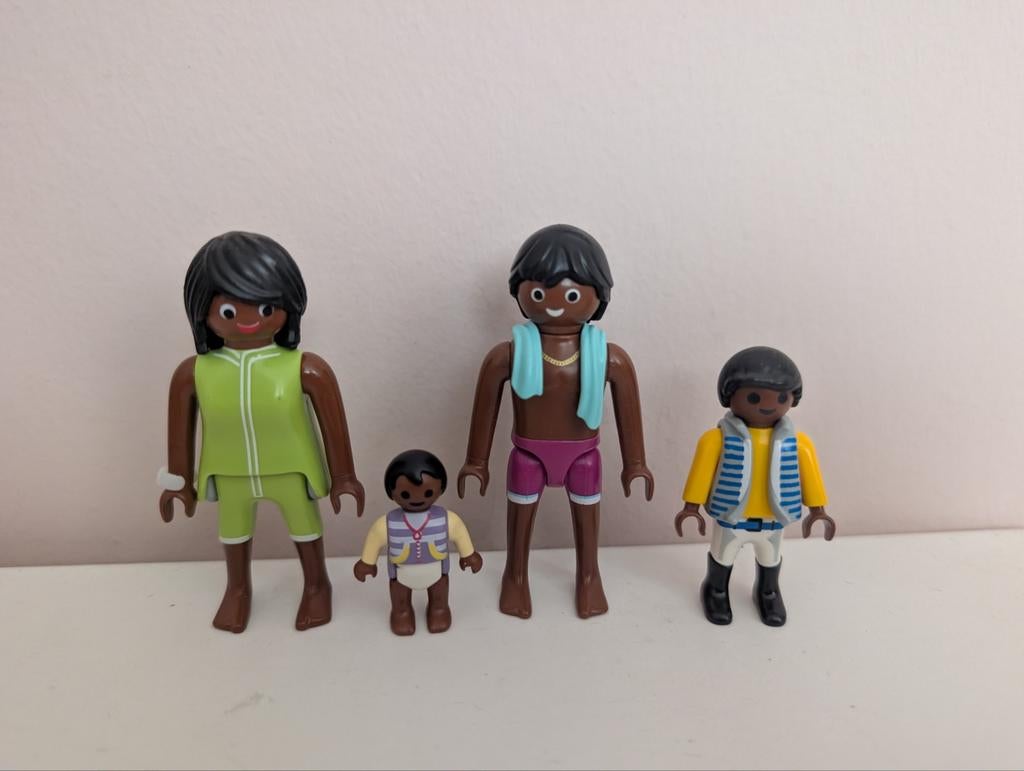 Playmobil getinte poppetjes, gezin. Familie, Ophalen of Verzenden, Zo goed als nieuw, Complete set