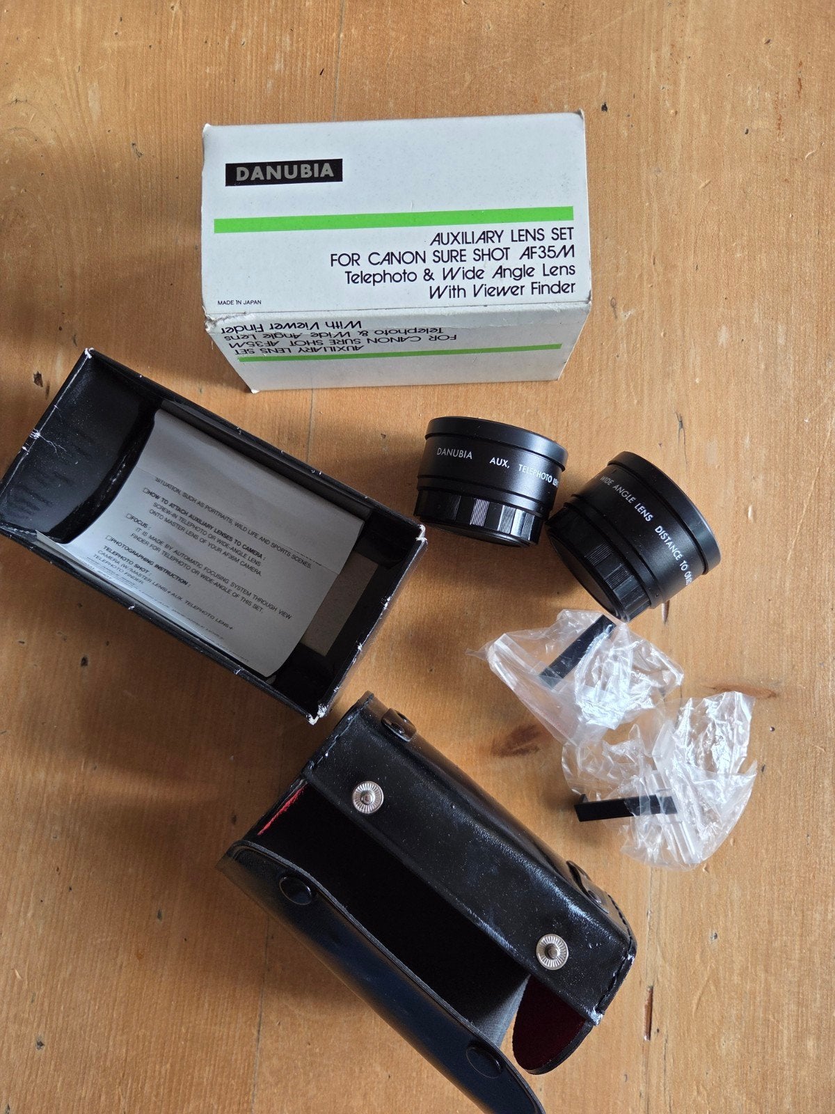 Danubia Hulp Lens Set voor Canon Sure Shot AF35M, Overige merken, Gebruikt, Beschermhoes/tas, Ophalen of Verzenden