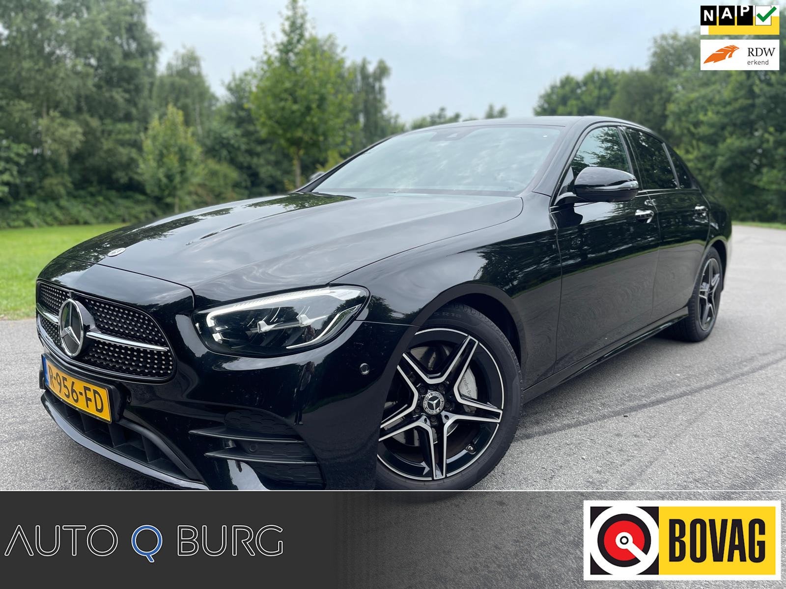 Mercedes-Benz E-klasse 200 Business Solution AMG | ORG NL |, Auto's, Automaat, Dealer onderhouden, Achterwielaandrijving, Gebruikt