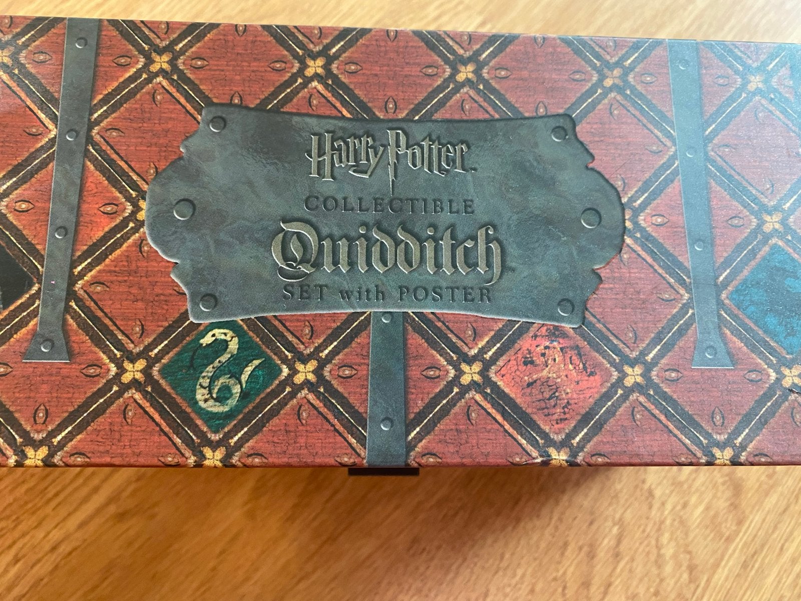 Harry Potter Collectible Quidditch Set met Poster, Ophalen of Verzenden, Zo goed als nieuw, Replica