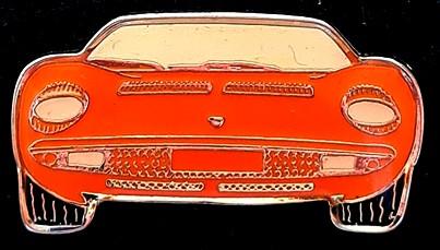Lamborghini type Miura pin, Verzamelen, Speldjes, Pins en Buttons, Verzenden, Nieuw, Transport, Speldje of Pin