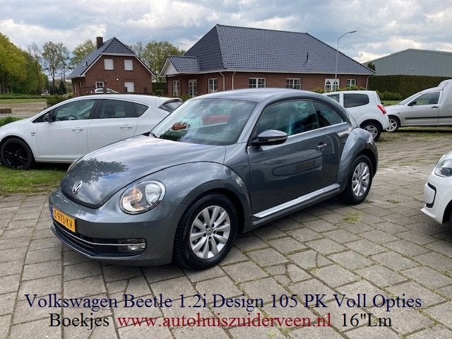 VOLKSWAGEN Beetle 1.2 TSI 105PK Design Dealer Onderhouden, Auto's, Voorwielaandrijving, Euro 5, Stof, Gebruikt