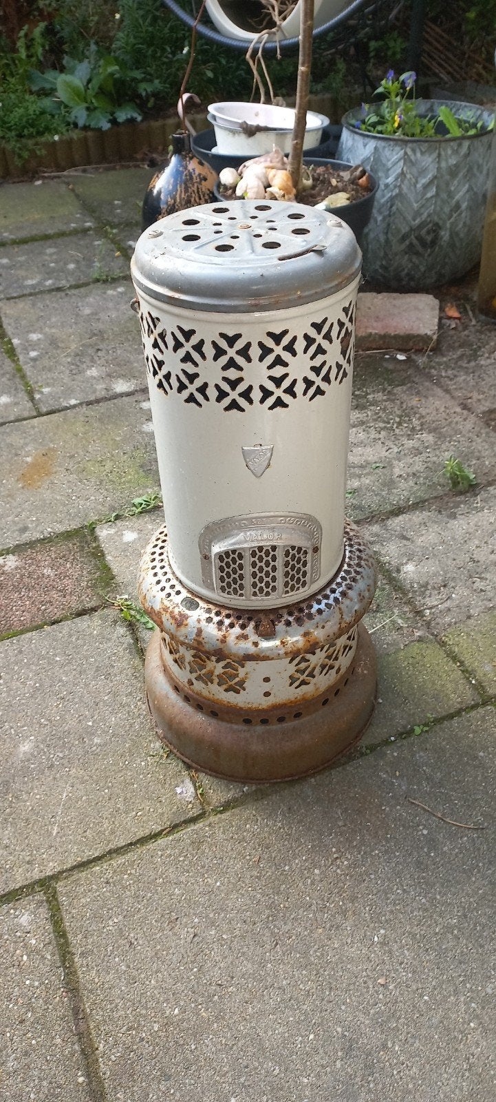 Oude Valor petroleumkachel - Vintage kachel, Ophalen, 30 tot 80 cm, Gebruikt, Kachel