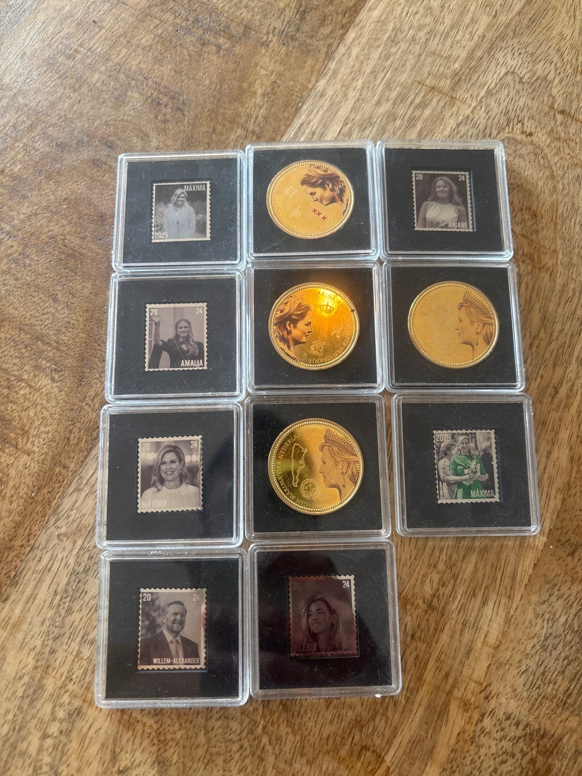 Verzameling Nederlandse munten en postzegels, Ophalen of Verzenden, Overige waardes, Setje, Goud