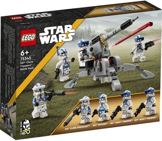 Lego 75345 Star Wars 501st Clone Troopers Battle Pack, Kinderen en Baby's, Speelgoed | Duplo en Lego, Ophalen, Compleet, Star Wars