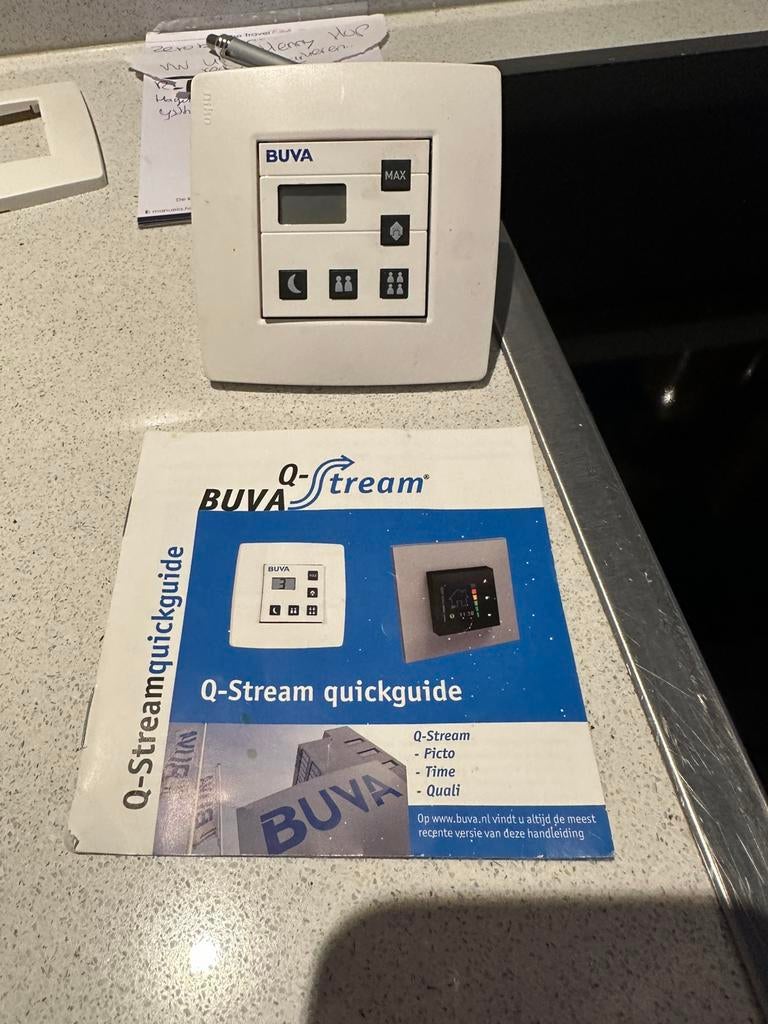 Buva hoofdsystem en badkamer bediening Q stream, Doe-het-zelf en Verbouw, Ventilatie en Afzuiging, Ophalen, Zo goed als nieuw