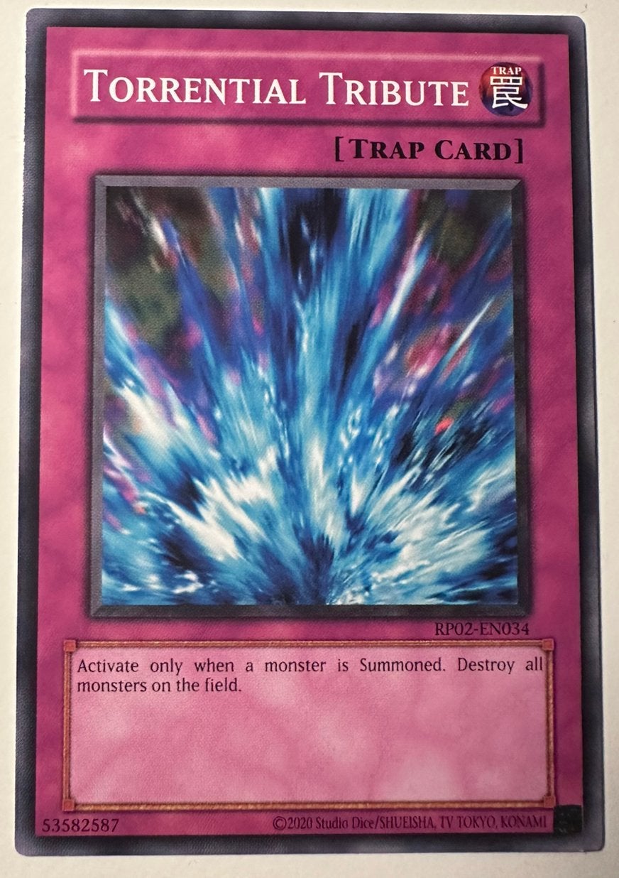 Yu-Gi-Oh! Torrential Tribute Retro Pack 2 Print !, Ophalen of Verzenden, Zo goed als nieuw, Losse kaart