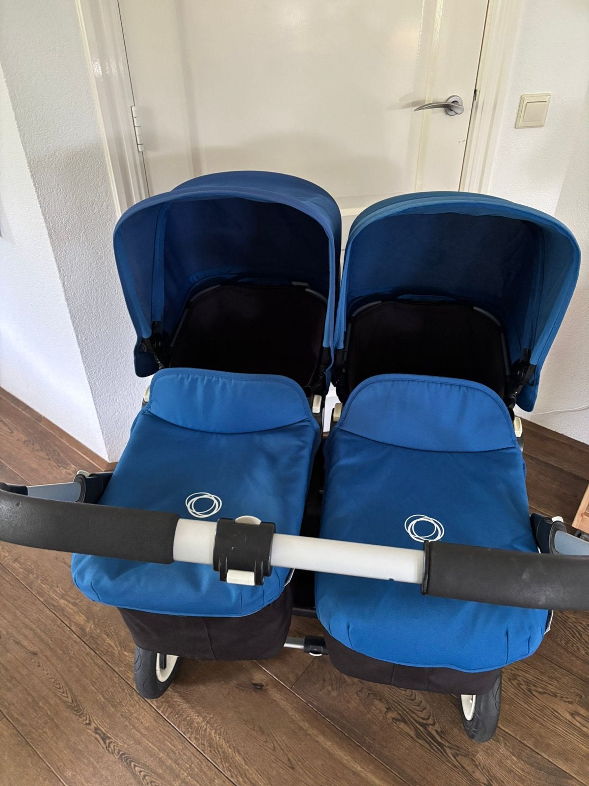 Bugaboo Donkey Tweelingwagen - Blauw, Kinderen en Baby's, Kinderwagens en Combinaties, Gebruikt, Ophalen, Kinderwagen, Duowagen