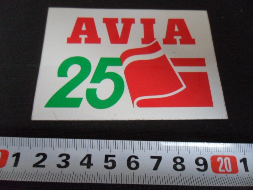 sticker AVIA 25, Ophalen of Verzenden, Zo goed als nieuw