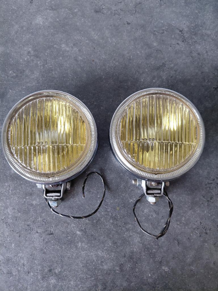 Set Hella TN1 - TN2 110mm Mistlampen Oldtimer Porsche VW, Ophalen of Verzenden, Gebruikt, Overige automerken