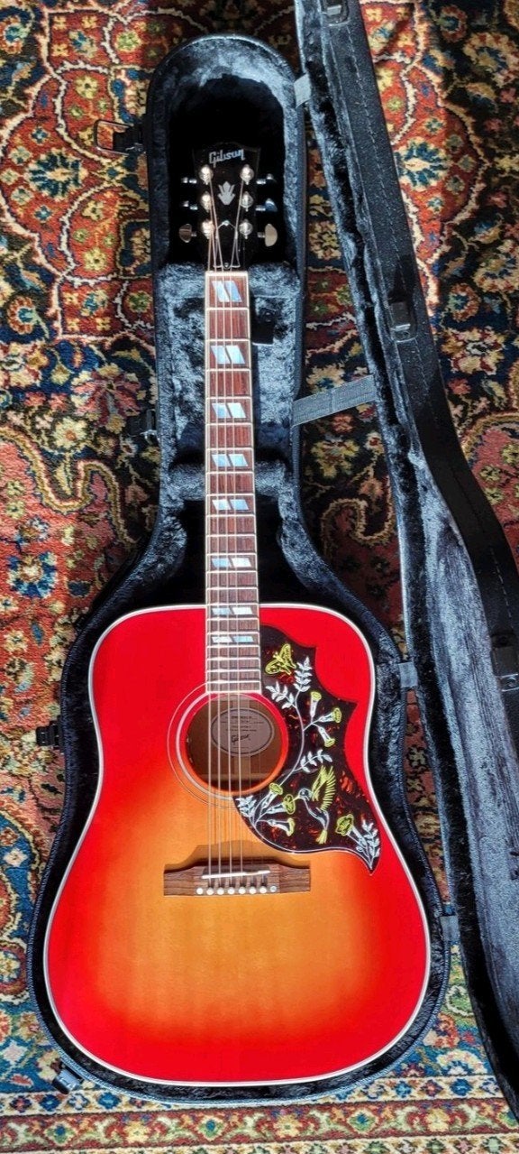 Gibson Hummingbird 2025 VCS Gitaar met Koffer, Ophalen, Zo goed als nieuw, Western- of Steelstringgitaar, Met koffer