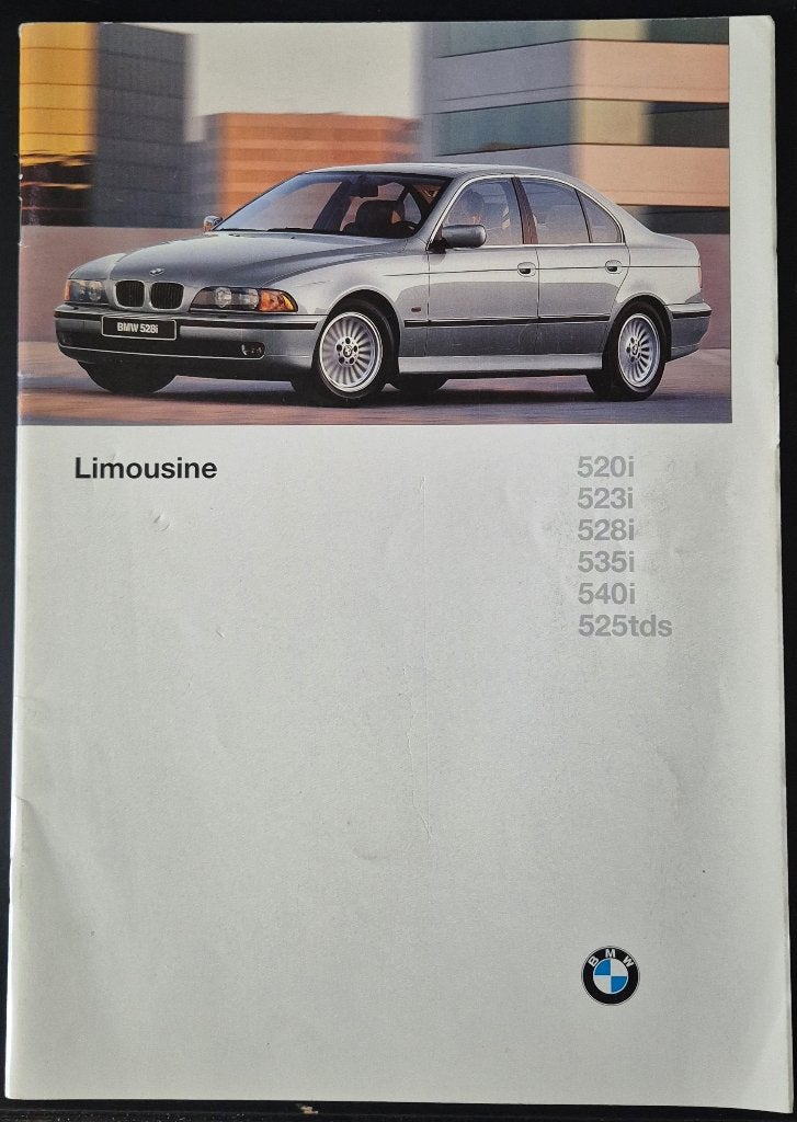 BMW 5-serie Sedan E39 brochure, Ophalen of Verzenden, BMW, Onbekend, Gelezen