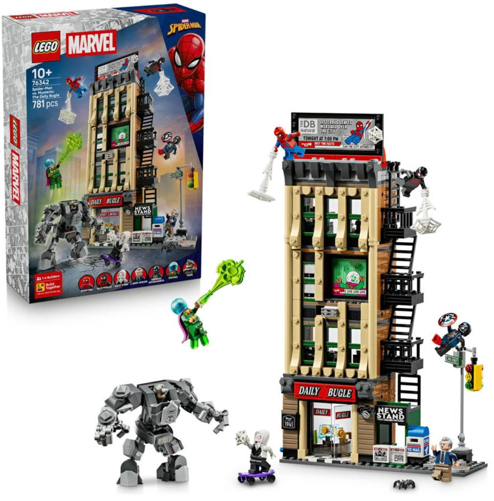Lego Marvel Daily Bugle - 76342 - Zonder Captain America, Marvel, Lego, Nieuw, Ophalen of Verzenden