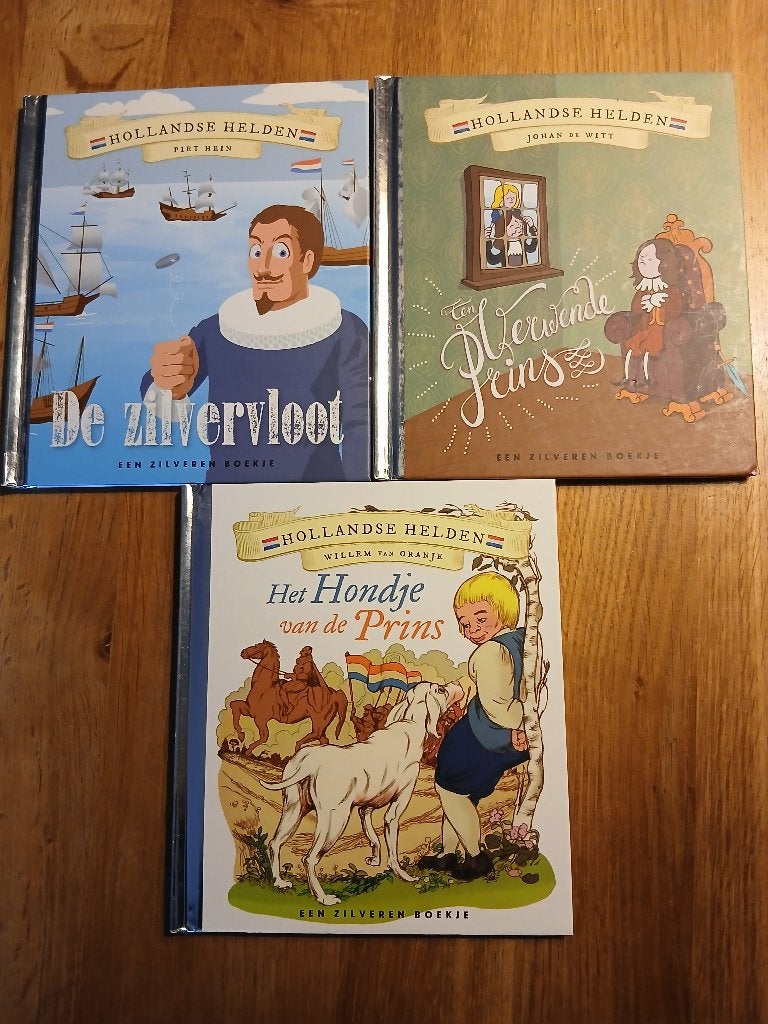 3x Zilveren boekje Hollandse Helden, Ophalen of Verzenden, Gelezen, Non-fictie