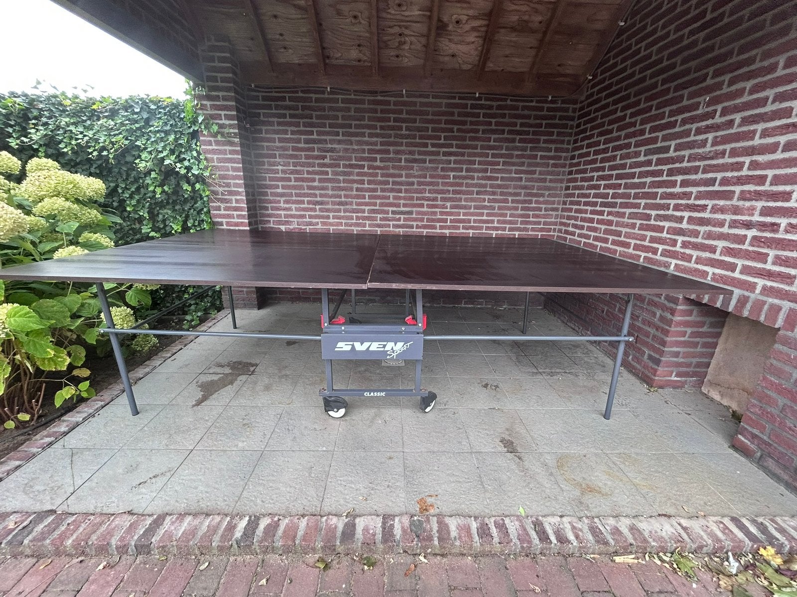 Pingpongtafel tafeltennistafel, Ophalen, Gebruikt, Tafel Outdoor, Verrijdbaar