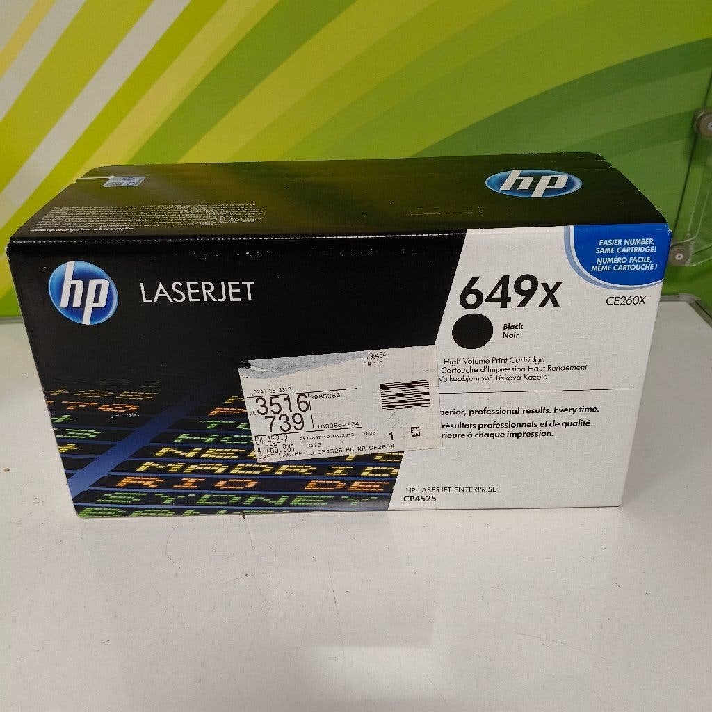 HP 649X (CE260X) Toner Zwart Hoge capaciteit Nieuw, Ophalen, Nieuw, Toner