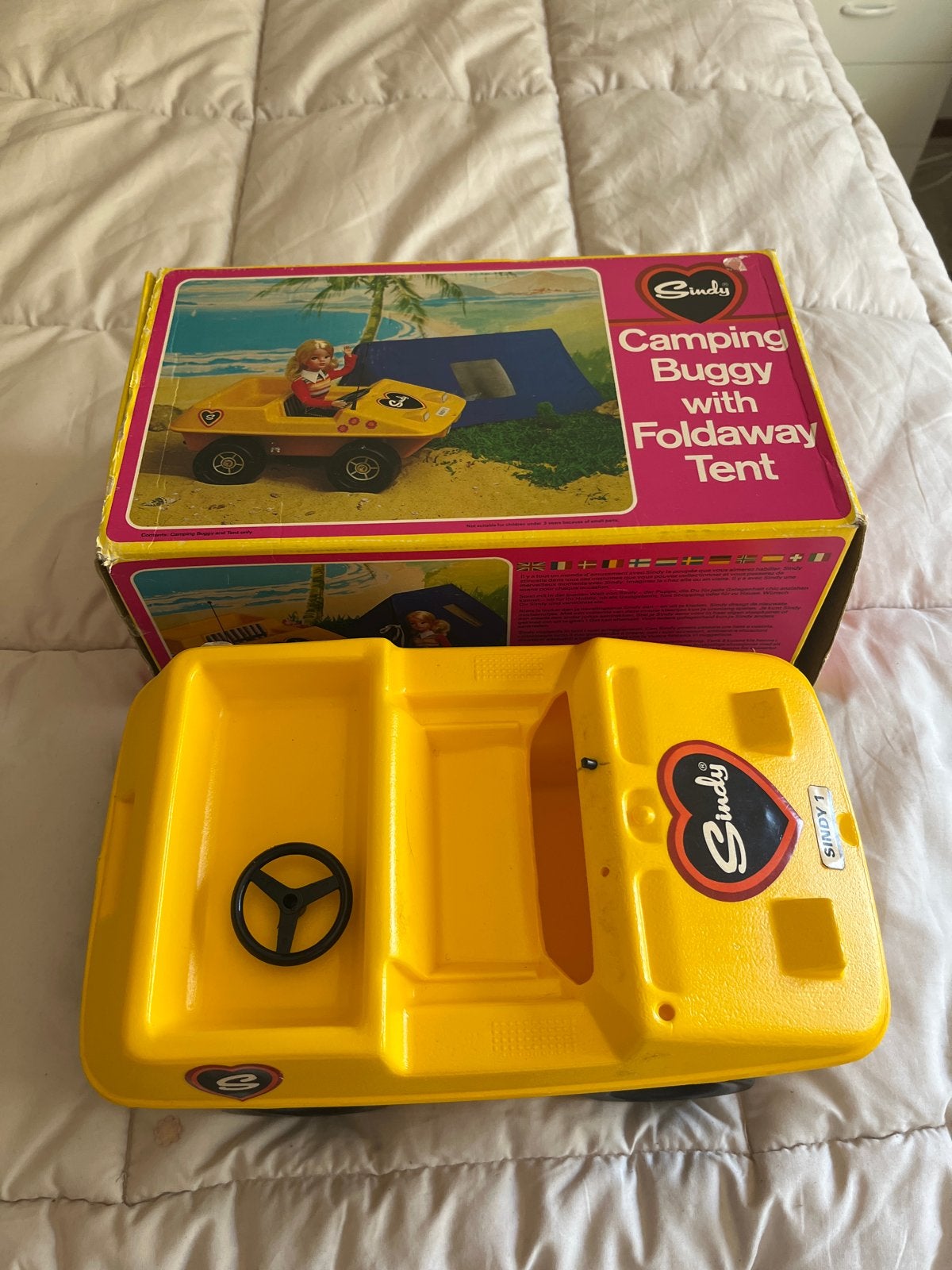 Vintage Sindy Camping Buggy met Opvouwbare Tent, Ophalen of Verzenden, Zo goed als nieuw