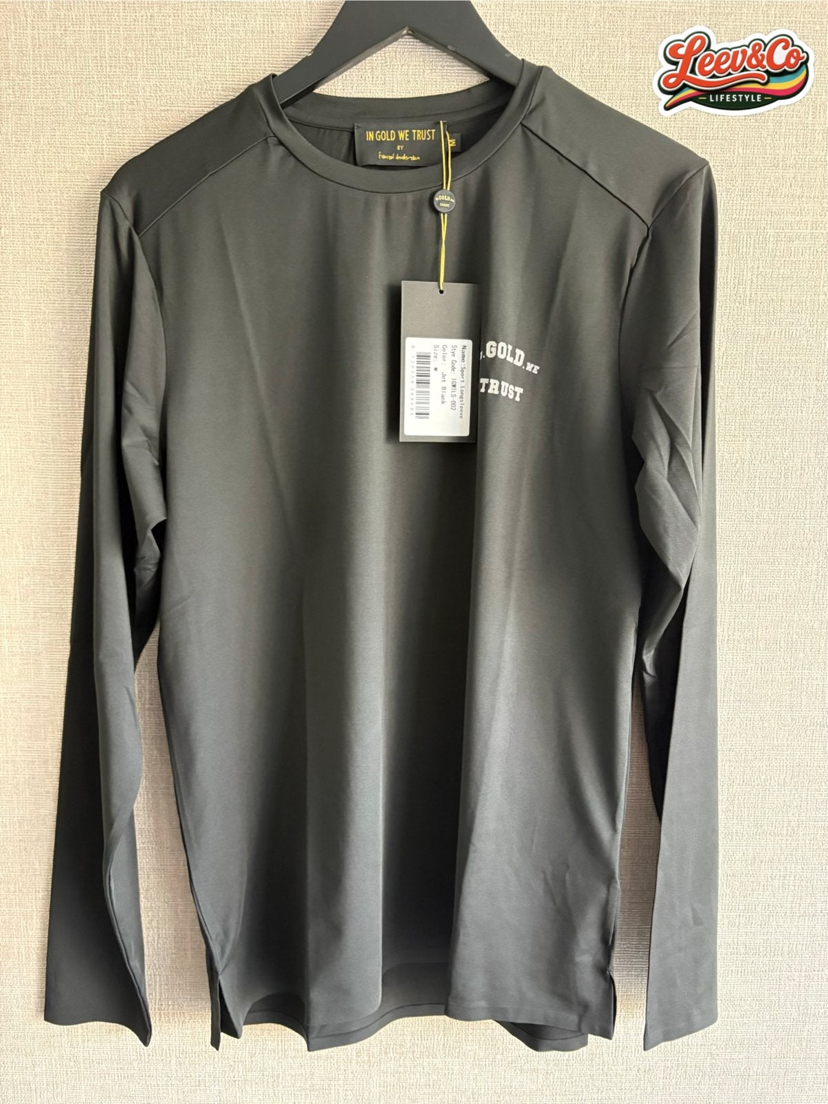 In Gold We Trust Longsleeve - Maat M - Nieuw met kaartje, Gold, Maat 48/50 (M), Nieuw, Ophalen of Verzenden