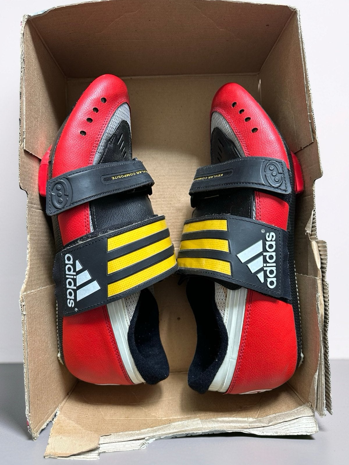 Vintage Adidas Vuelta Wielrenschoenen Maat 42 2/3 Top Condit, Sport en Fitness, Ophalen of Verzenden, Gebruikt, Kleding