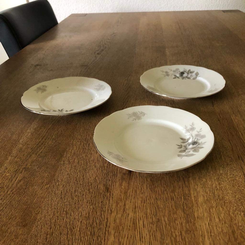 3x gebaksbordjes, Ophalen of Verzenden, Zo goed als nieuw, Bord(en), Overige stijlen