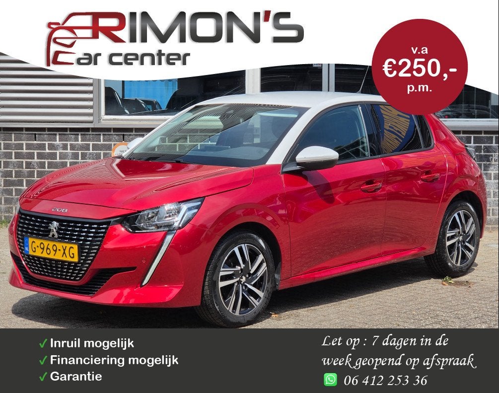 Peugeot 208 1.2 PureTech Blue Lease Allure Navi 360 Camera V, Voorwielaandrijving, 101 pk, Gebruikt, Euro 6